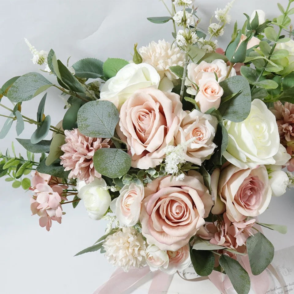 Neutral Blush & White Bouquets