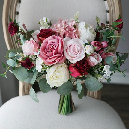 Burgundy & Blush Bouquets