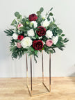 Burgundy, Blush & White Tall Centerpiece