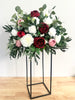 Burgundy, Blush & White Tall Centerpiece