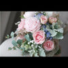 Dusty Blue & Blush Bouquets