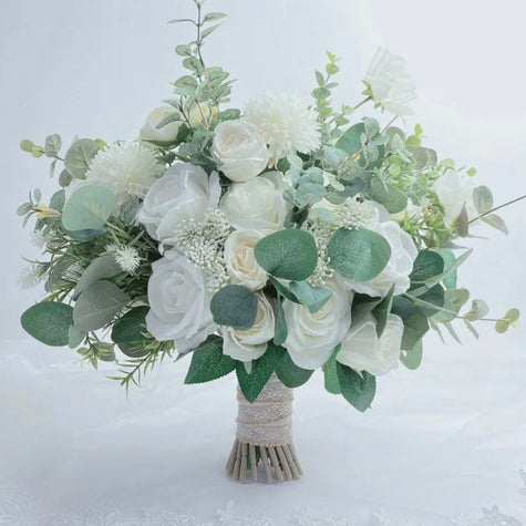 White & Eucalyptus Bouquets