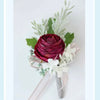 Burgundy Boutonniere