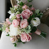 Dusty Rose & White Bouquets