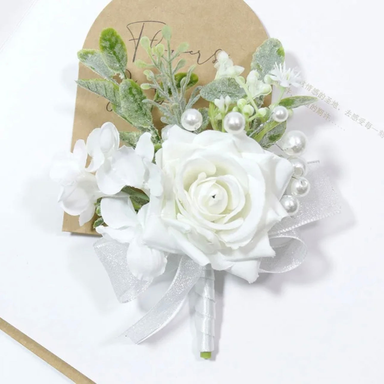 White & Eucalyptus Bouquets