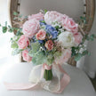 Dusty Blue & Blush Bouquets