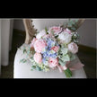 Dusty Blue & Blush Bouquets