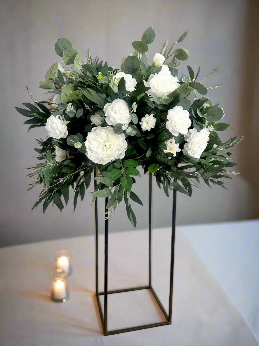 Greenery & White Tall Centerpiece