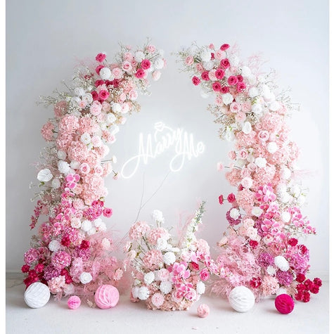 Pink Ombre Freestanding Arch