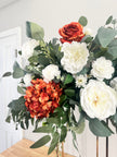 White & Terracotta Tall Centerpiece