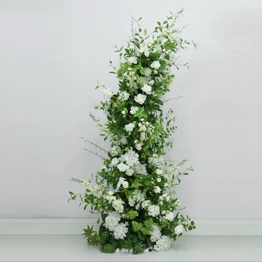 White & Greenery Freestanding Arch- Rental