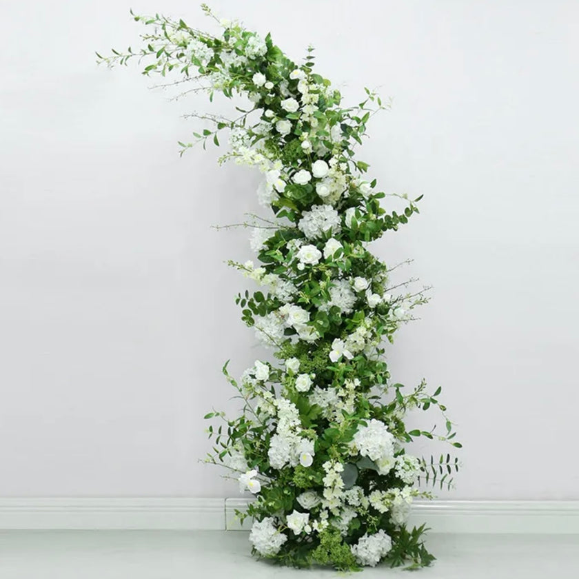 White & Greenery Freestanding Arch- Rental