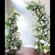 White & Greenery Freestanding Arch- Rental
