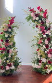 Burgundy, Green, & Mauve Freestanding Arch- Rental