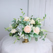 Dusty Blue & Blush Low Centerpiece