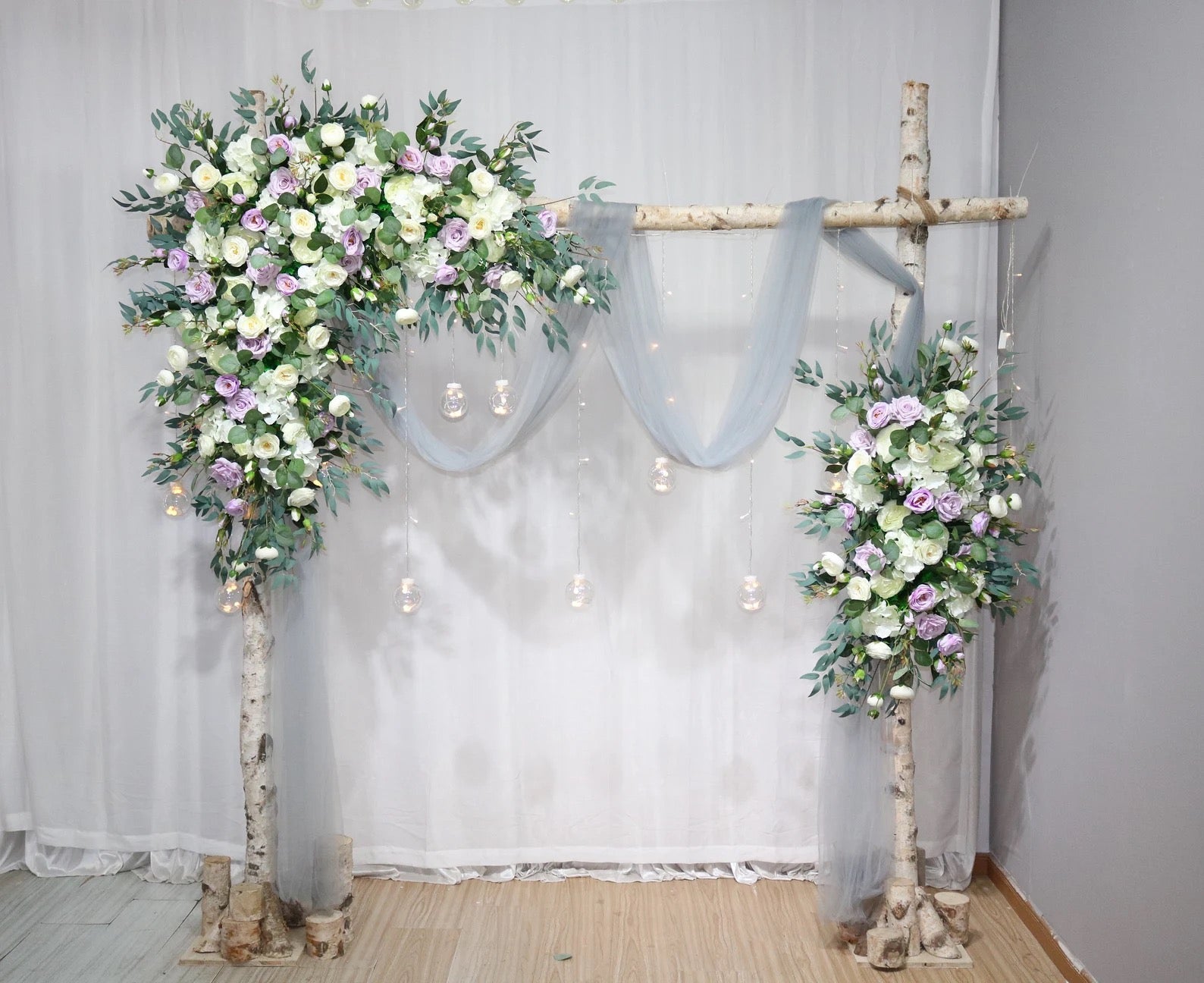 Arch Flowers- Lavender & White