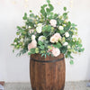 Barrel/Altar Arrangement- White & Pink