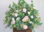 Barrel/Altar Arrangement- White & Pink