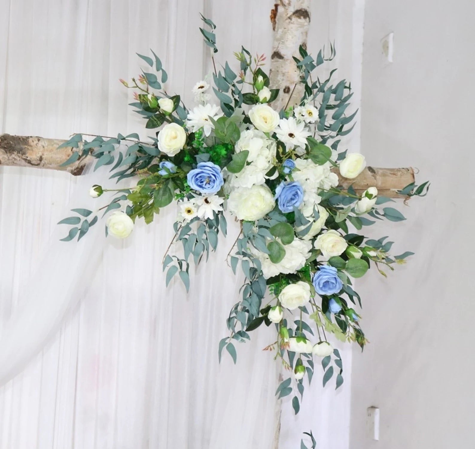 Arch Flowers- Blue & White