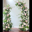 White and Blush Freestanding Arch