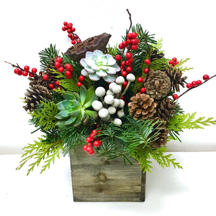 Succulents & Winterberries