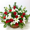 Red & White Sympathy Basket