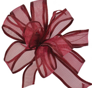 Silk Boutonniere- Burgundy Flower
