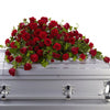 Red Rose Reverence Casket Spray