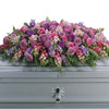 Lavender Tribute Casket Spray