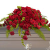 Red Rose Sanctuary Casket Spray